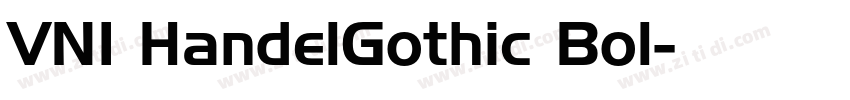 VNI HandelGothic Bol字体转换